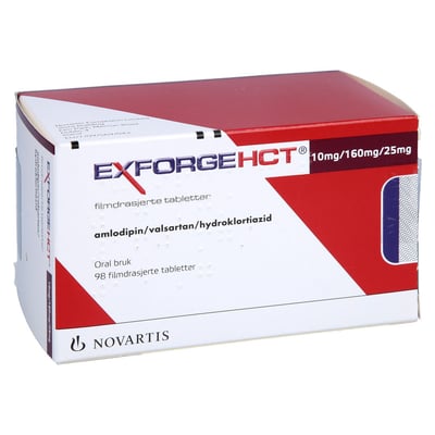 Exforge HCT 10 mg/160 mg/25 mg