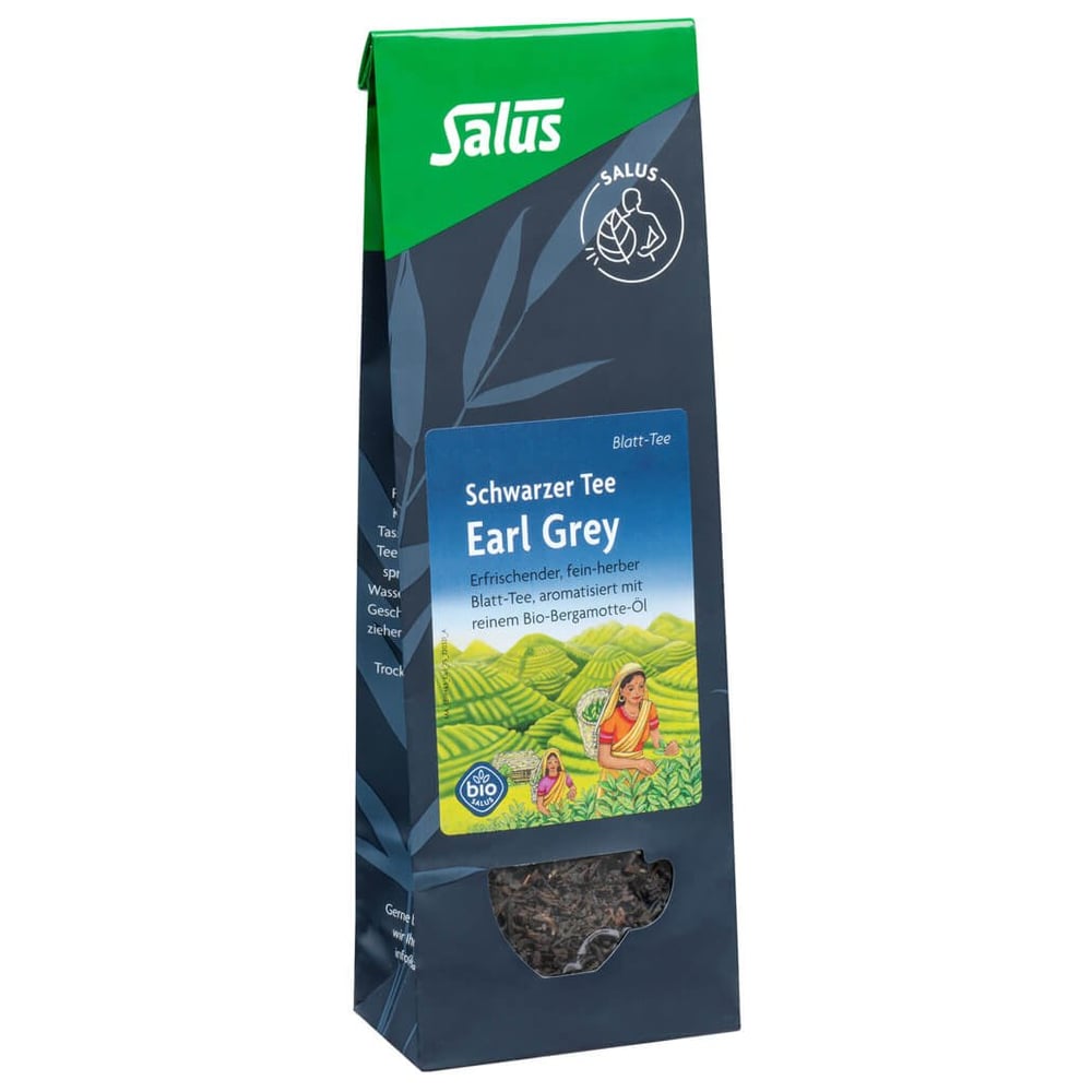 Earl Grey Schwarzer Tee Blatt-Tee bio Salus