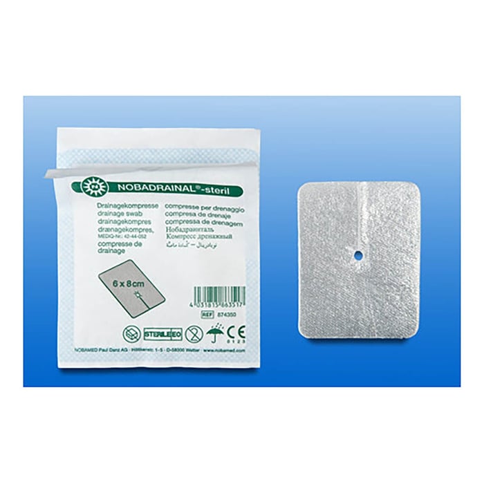 Nobadrainal Drainagekompressen Set 4x4 cm