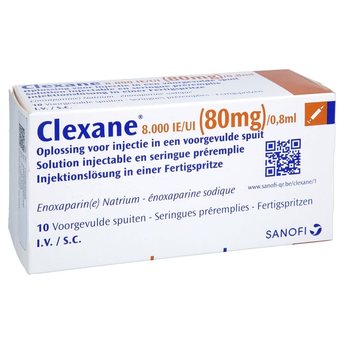 Clexane 8000 I.E. (80mg)/0,8ml Injektionslösung