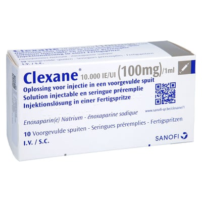 Clexane 10000 I.E. (100 mg)/1 ml Injektionslösung