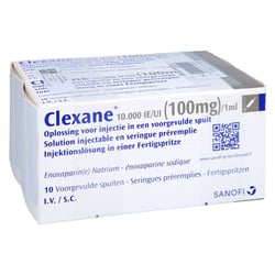 Clexane 10000 I.E. (100 mg)/1 ml Injektionslösung