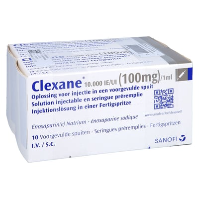 Clexane 10000 I.E. (100 mg)/1 ml Injektionslösung