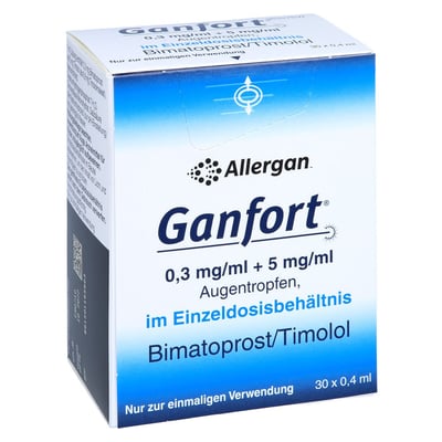 Ganfort 0,3 mg/ml + 5 mg/ml Augentropfen Produktbild 1