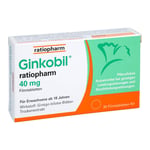 Ginkobil ratiopharm 40 mg mit Ginkgo biloba