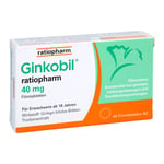 Ginkobil ratiopharm 40 mg mit Ginkgo biloba
