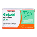 Ginkobil ratiopharm 40 mg mit Ginkgo biloba