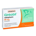 Ginkobil ratiopharm 80 mg mit Ginkgo biloba