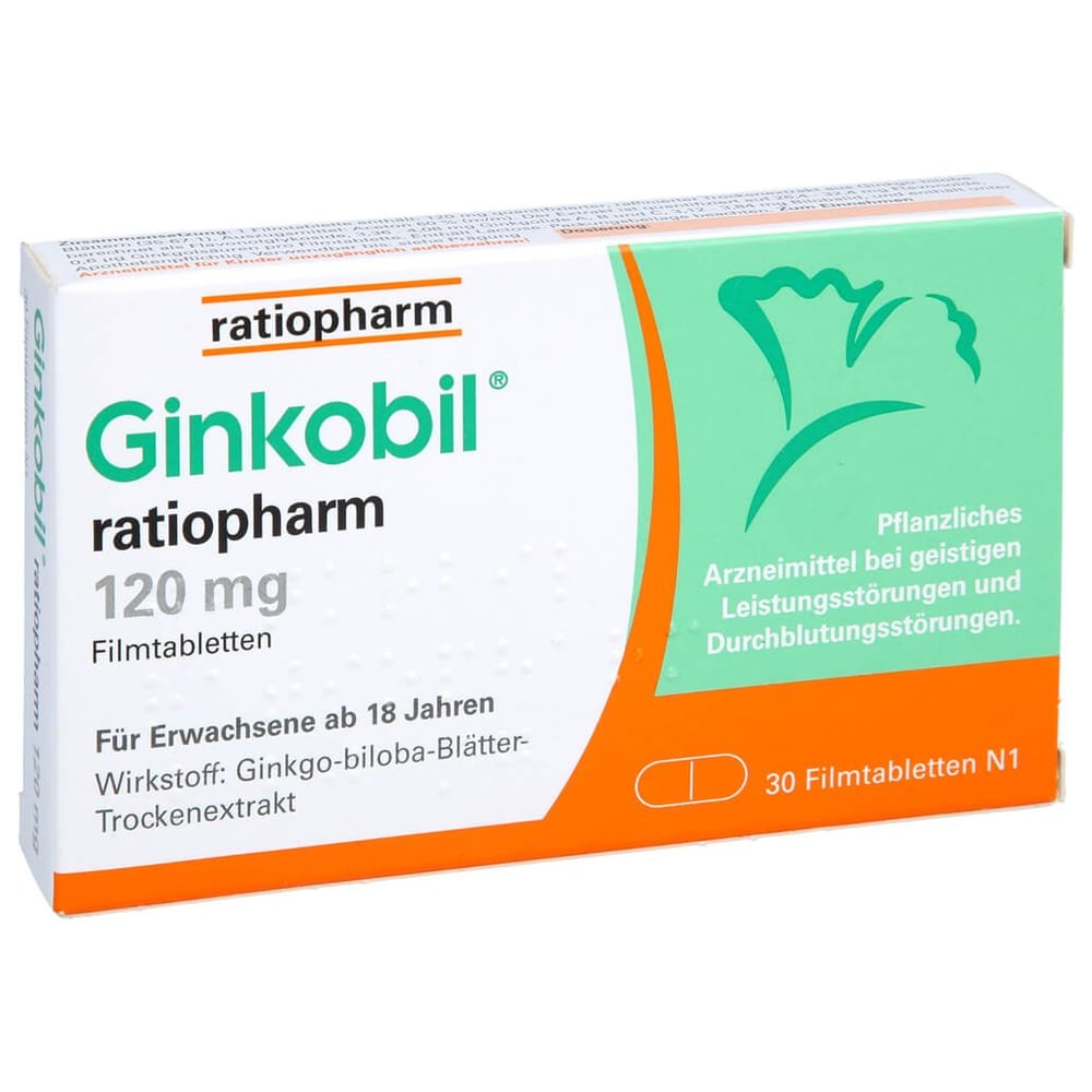 Ginkobil ratiopharm 120mg mit Ginkgo biloba