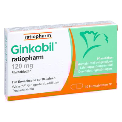 Ginkobil ratiopharm 120mg mit Ginkgo biloba