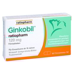 Ginkobil ratiopharm 120mg mit Ginkgo biloba