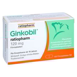 Ginkobil ratiopharm 120mg mit Ginkgo biloba