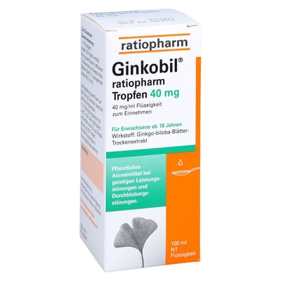Ginkobil ratiopharm 40 mg mit Ginkgo biloba