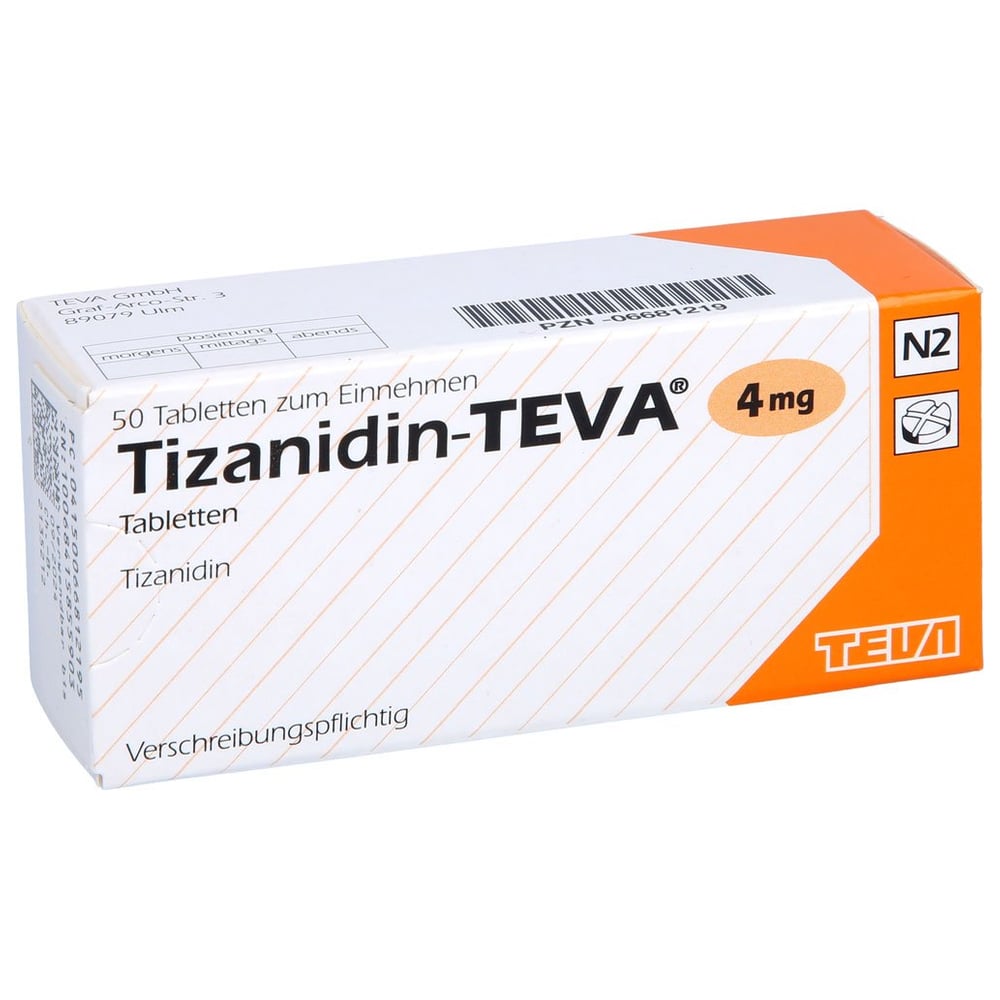 Tizanidin-Teva 4 mg