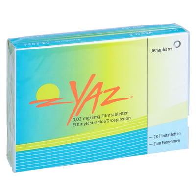 Yaz 0,02 mg/3 mg 24+4 Produktbild 1
