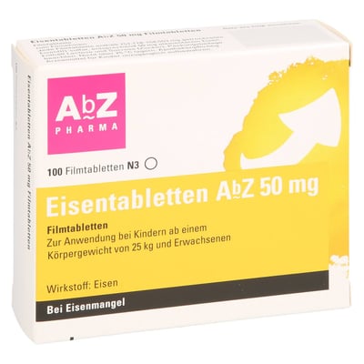 Eisentabletten AbZ 50 mg