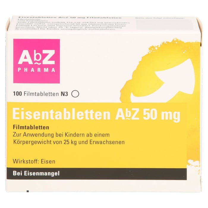 Eisentabletten AbZ 50mg