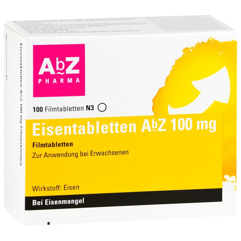 Eisentabletten AbZ 100 mg