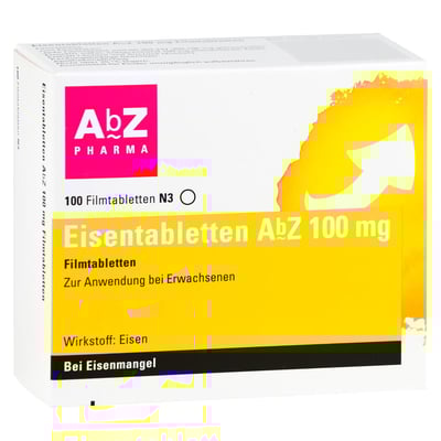 Eisentabletten AbZ 100 mg