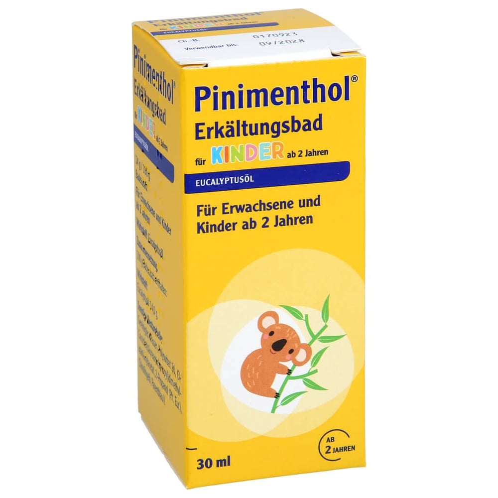 Pinimenthol Erkältungsbad für Kinder ab 2 Jahren Eucalyptus