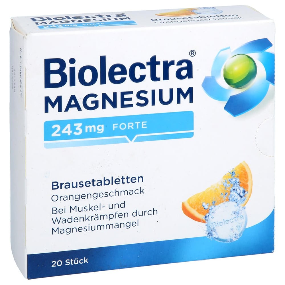 Biolectra Magnesium 243 mg forte Orangengeschmack