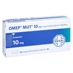 Omep MUT 10 mg magensaftresistente Tabletten