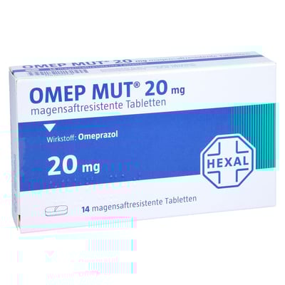 Omep MUT 20mg magensaftresistente Tabletten