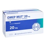 Omep MUT 20 mg magensaftresistente Tabletten Produktbild 1
