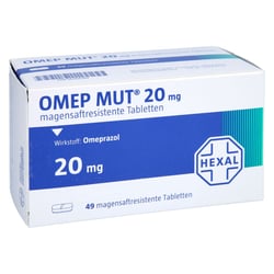 Omep MUT 20mg magensaftresistente Tabletten