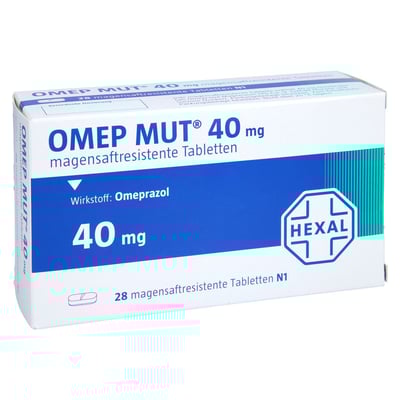 Omep MUT 40mg magensaftresistente Tabletten