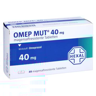 Omep MUT 40mg magensaftresistente Tabletten