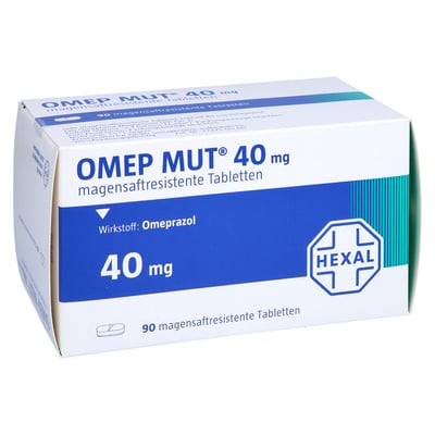 Omep MUT 40 mg magensaftresistente Tabletten Produktbild 1