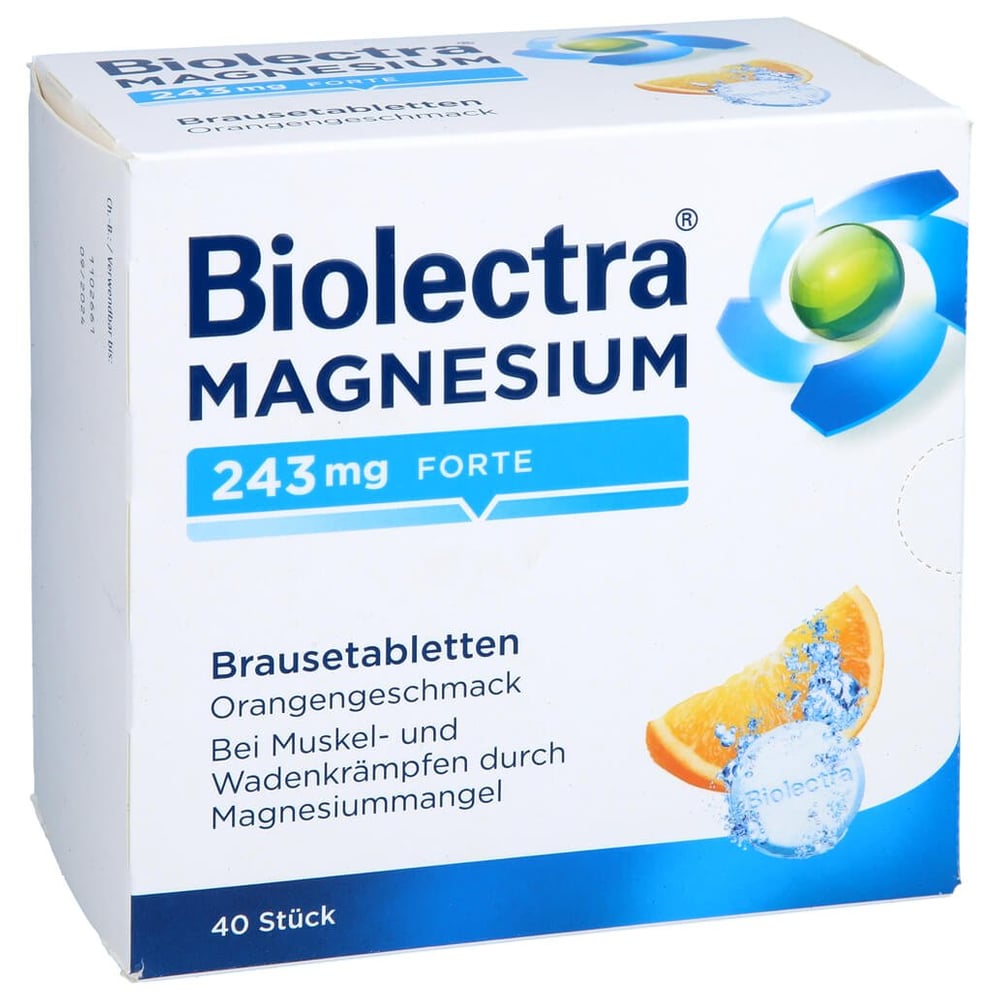 Biolectra Magnesium 243 mg forte Orangengeschmack