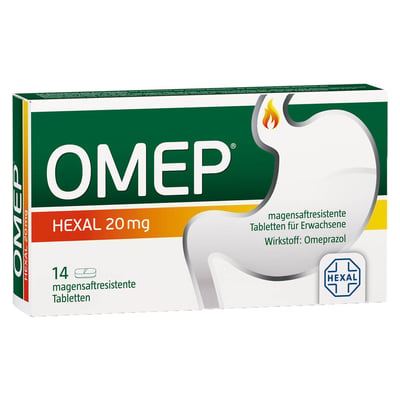 Omep Hexal 20 mg magensaftresistente Tabletten Produktbild 1