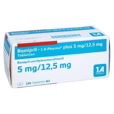 Ramipril - 1 A Pharma plus 5 mg/12.5 mg Tabletten