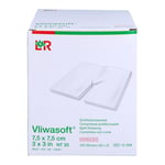 Vliwasoft Schlitzkompresse 7,5X7,5 cm