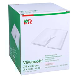 Vliwasoft Schlitzkompresse 7.5X7.5cm