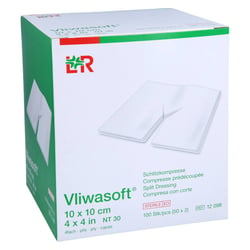 Vliwasoft Schlitzkompresse 10x10 cm