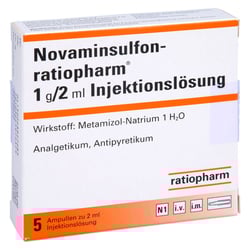Novaminsulfon-ratiopharm 1g/2ml Injektionslösung