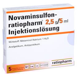 Novaminsulfon-ratiopharm 2.5g/5ml Injektionslösung