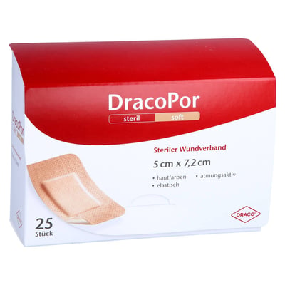 Dracopor Wundverband 7,2x5 cm steril hautfarben Produktbild 1