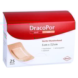 Dracopor Wundverband 7.2x5cm steril hautfarben