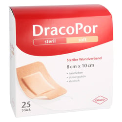 Dracopor Wundverband 10x8 cm steril hautfarben
