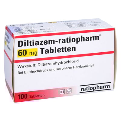 Diltiazem-ratiopharm 60 mg Tabletten