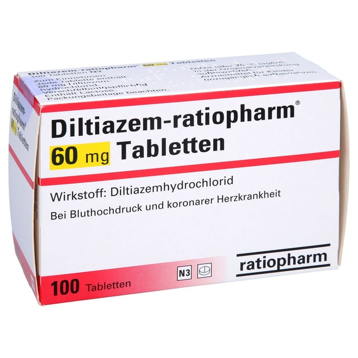 Diltiazem-ratiopharm 60 mg Tabletten
