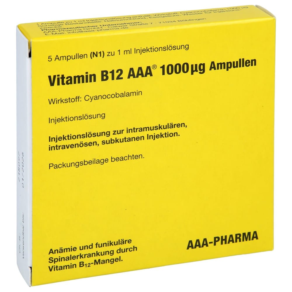 Vitamin B12 AAA 1000 Mikrogramm
