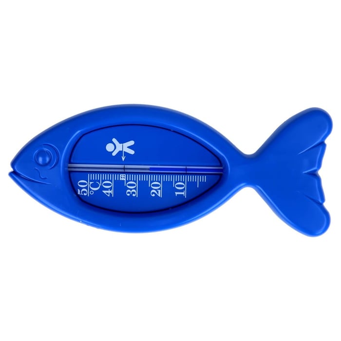 Badethermometer Fisch blau