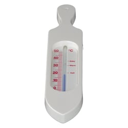 Badethermometer Kunststoff weiss