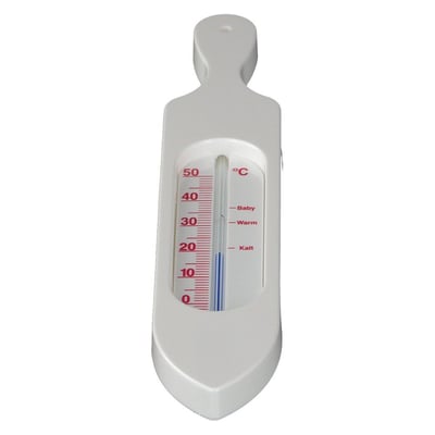 Badethermometer Kunststoff weiss