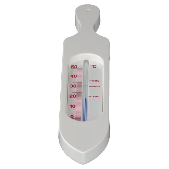 Badethermometer Kunststoff weiss